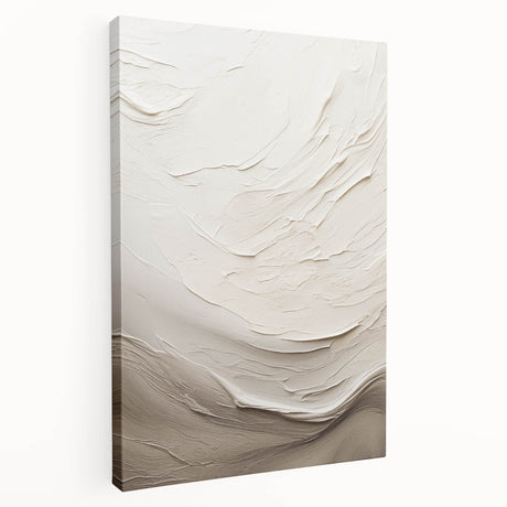 Abstract modern wall art collection showcasing vibrant colors and geometric patterns on stretched canvas, viewed from the side, ideal for contemporary decor.