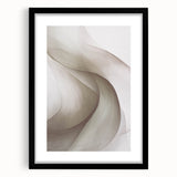 Abstract modern wall art framed in black with a mat, showcasing geometric patterns and vibrant colors, perfect for contemporary home decor. This stylish piece enhances any living space with its unique design and artistic flair.