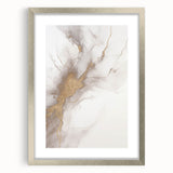 Abstract modern wall art collection featuring a silver-framed design with a mat, showcasing geometric patterns and vibrant colors, ideal for contemporary decor.