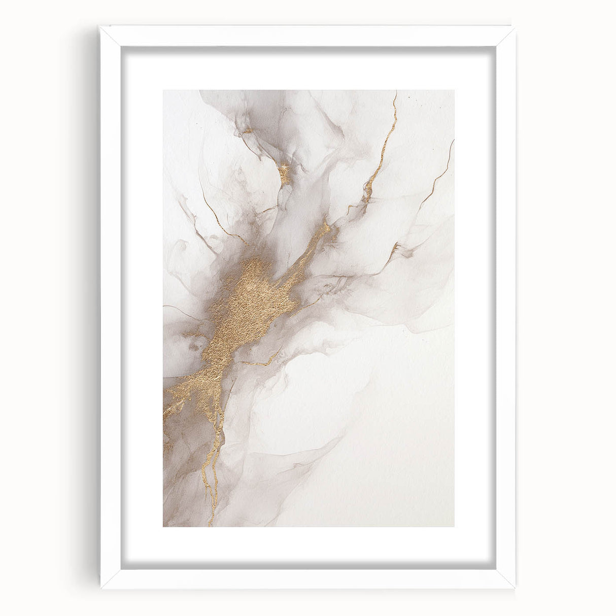 Abstract modern wall art collection framed with a white mat, showcasing geometric shapes and vibrant colors, ideal for contemporary home decor. This framed piece adds a stylish touch to any living space, perfect for art enthusiasts looking to enhance their interior design.