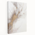 Abstract modern wall art collection featuring vibrant colors and geometric patterns on stretched canvas, displayed in a side view to highlight depth and texture.