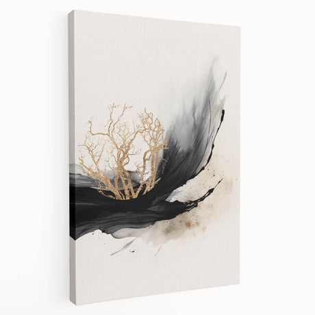 Abstract modern design wall art collection in a stretched canvas format showcasing vibrant colors and geometric patterns, ideal for contemporary home decor.