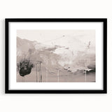 Abstract modern design wall art collection featuring a black frame and mat, showcasing a contemporary geometric pattern, ideal for stylish home decor.