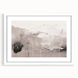 Abstract modern wall art collection featuring a white frame and mat, showcasing vibrant colors and geometric patterns, ideal for contemporary home decor. Perfectly designed to enhance any living space with a touch of sophistication and creativity.