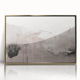 Framed abstract modern wall art in gold acrylic, showcasing a sleek design with geometric patterns. Ideal for contemporary home decor, enhancing any living space.