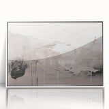 Framed modern abstract wall art collection showcasing vibrant colors and geometric patterns, displayed in a sleek white frame, perfect for contemporary decor.