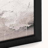 Close-up of a contemporary abstract wall art piece featuring vibrant colors and geometric patterns, elegantly framed and suitable for modern interior decor.