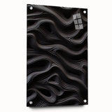 Abstract modern wall art collection displayed in a sleek acrylic glass frame, highlighting vibrant geometric patterns and colors, perfect for contemporary decor.