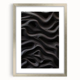 Abstract modern design wall art with a silver frame and mat, showcasing vibrant colors and geometric patterns, ideal for contemporary home decor.