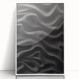 Framed abstract modern wall art collection featuring vibrant colors and geometric patterns in a sleek white frame, ideal for contemporary home decor.