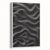 Framed wall art featuring an abstract modern design with vibrant colors, displayed from a side view, ideal for contemporary home decor and artistic interiors.