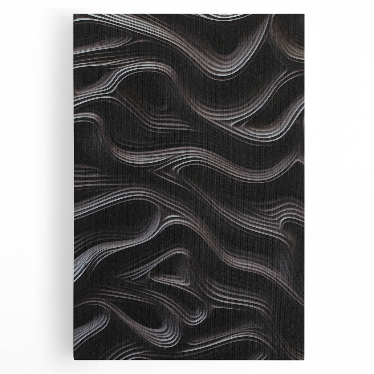 Abstract modern wall art collection showcasing vibrant geometric shapes and colors on stretched canvas, enhancing contemporary interior decor with a stylish touch.