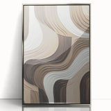 Framed abstract modern wall art collection showcasing a silver-acrylic design, perfect for enhancing contemporary home decor aesthetics.