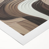 Abstract modern design wall art collection featuring vibrant colors and geometric patterns on rolled canvas, showcasing a contemporary aesthetic for home decor.