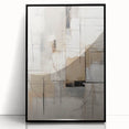 Framed wall art collection showcasing an abstract modern design with vibrant colors and geometric shapes, displayed in a sleek black frame, perfect for contemporary decor.