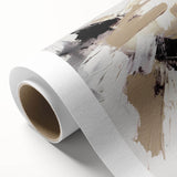 Abstract modern wall art collection on rolled canvas, showcasing vibrant colors and geometric patterns, perfect for contemporary decor.