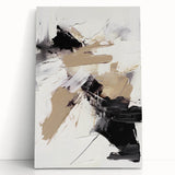 Abstract modern wall art collection showcasing five vibrant stretched canvas pieces, featuring bold colors and geometric shapes, perfect for contemporary home decor.