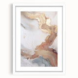 Abstract modern wall art collection framed in white mat, showcasing vibrant geometric patterns and colors, perfect for contemporary home decor or office walls.