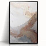 Framed abstract modern wall art featuring a sleek black design, perfect for contemporary decor with a glossy acrylic finish, enhancing any living space.