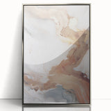 Framed abstract modern wall art collection with a silver acrylic front, showcasing vibrant colors and geometric patterns, perfect for contemporary decor.