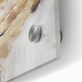 Close-up of a vibrant abstract modern wall art piece showcasing intricate geometric patterns in bold colors, designed to enhance contemporary interiors.