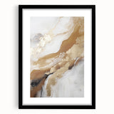 Abstract modern wall art collection featuring a black frame and mat, showcasing vibrant geometric patterns in bold colors, perfect for contemporary home decor.