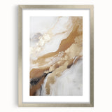 Abstract modern wall art collection featuring a silver-framed design with a mat, showcasing geometric patterns and vibrant colors, perfect for contemporary decor.