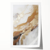 Abstract modern wall art print showcasing vibrant colors and geometric shapes, rolled for easy transport and display, ideal for contemporary decor.