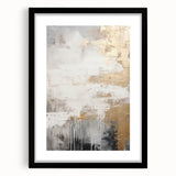 Abstract modern wall art design featuring a black frame and mat, showcasing geometric patterns and vibrant colors, ideal for contemporary home decor.