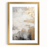 Abstract modern wall art collection featuring a gold-framed design with a mat, showcasing intricate patterns and vibrant colors, ideal for contemporary decor.