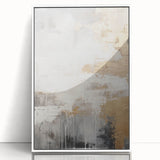 Framed abstract modern wall art design featuring vibrant colors and geometric shapes, displayed against a white background for a contemporary aesthetic. Ideal for enhancing living spaces or office environments.