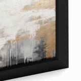 Close-up of a framed abstract modern wall art piece showcasing vibrant colors and geometric patterns, perfect for contemporary home decor and stylish interiors. The artwork features intricate details and a sleek frame that enhances its visual appeal.