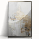 Framed abstract modern wall art collection showcasing a sleek silver design, perfect for contemporary decor. Ideal for adding elegance to living spaces or offices.