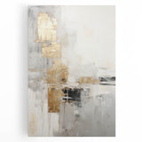 Abstract modern wall art collection featuring vibrant colors and geometric shapes, printed on stretched canvas, showcasing a contemporary design perfect for home decor.