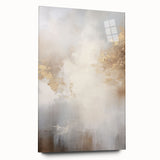 Abstract modern wall art collection displayed in a sleek acrylic glass frame, featuring vibrant colors and geometric shapes, perfect for contemporary decor.