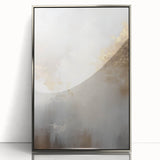 Framed abstract modern wall art collection featuring a sleek silver design, showcasing vibrant colors and dynamic shapes, perfect for contemporary home decor.