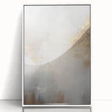 Framed modern abstract wall art collection in a sleek white frame, showcasing vibrant colors and geometric shapes, perfect for contemporary home decor.