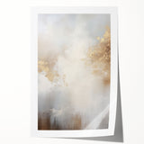 Abstract modern wall art print featuring vibrant colors and geometric shapes, showcasing a contemporary design ideal for home decor. The rolled print is packaged securely in a cardboard tube for easy storage and transport.