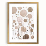 Abstract modern wall art collection in a gold frame with mat, showcasing a vibrant design that adds elegance to any setting. Ideal for contemporary home decor.