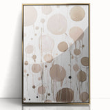 Framed acrylic wall art featuring an abstract modern design with gold accents, showcasing a contemporary aesthetic that enhances any living space decor.