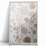 Framed abstract modern wall art collection in white, showcasing vibrant colors and geometric patterns, perfect for contemporary home decor.