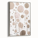 Framed abstract modern wall art collection showcasing a sleek silver design, elegantly displayed in side view, ideal for contemporary home decor.