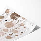 Abstract modern design wall art collection featuring vibrant colors and geometric shapes, rolled and ready for display, perfect for enhancing contemporary decor.