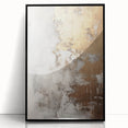 Framed acrylic wall art showcasing abstract modern design in black, featuring bold geometric patterns on a sleek surface, perfect for contemporary decor.