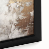 Close-up of a framed canvas showcasing an abstract modern design, featuring vibrant colors and geometric shapes, perfect for contemporary home decor.