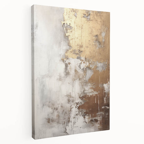 Abstract modern wall art collection featuring vibrant colors and geometric shapes on stretched canvas, displayed in a contemporary setting, ideal for home decor.
