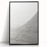 Framed abstract modern wall art collection featuring vibrant colors and geometric shapes, displayed with a sleek black frame for a contemporary aesthetic.