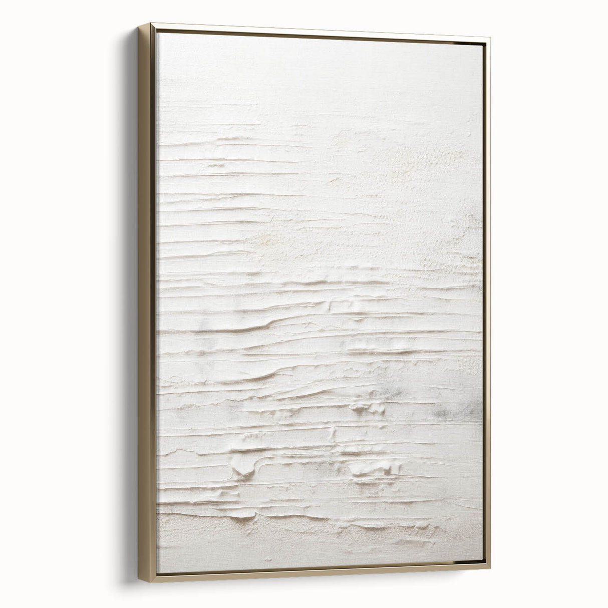 Framed abstract modern wall art collection featuring a gold color palette, showcasing dynamic geometric shapes and textures, ideal for contemporary home decor.