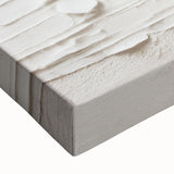 Close-up of an abstract modern design stretched canvas wall art piece featuring vibrant colors and intricate patterns, perfect for contemporary home decor.