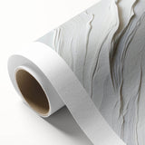 Abstract modern wall art design featuring vibrant colors and geometric shapes on rolled canvas, ideal for contemporary home decor. The artwork showcases a blend of blue, orange, and yellow hues, creating a dynamic visual impact for any room setting.